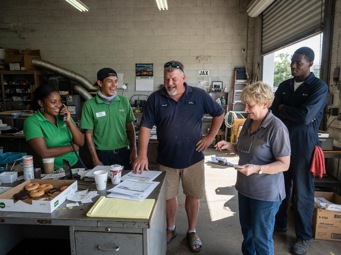 The Oakleaf Heating & Air LLC team at work in Jacksonville